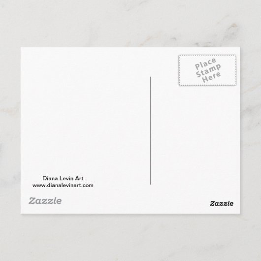 Carte Postale Une fille zombie trouve un vrai amour dans un cime (Dos)