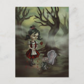 Carte Postale Une fille zombie trouve un vrai amour dans un cime (Devant)