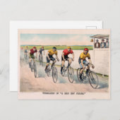 Carte Postale Une fin rouge chaude, 1894 (Devant / Derrière)