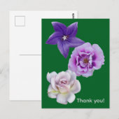 Carte Postale Une fleur (Devant / Derrière)