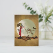 Carte Postale Une fleur pour m'lady (Debout devant)