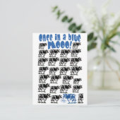 Carte Postale Une fois dans la lune bleue (Debout devant)