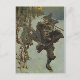 Carte Postale Une fois qu'il a poursuivi le docteur Wilkinson