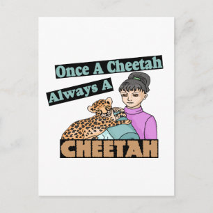 Carte Postale Une Fois Un Cheetah