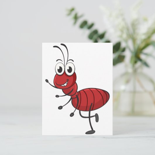 Carte Postale une fourmi (Debout devant)