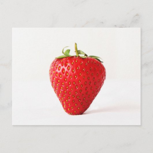 Carte Postale Une fraise rouge pcm (Devant)