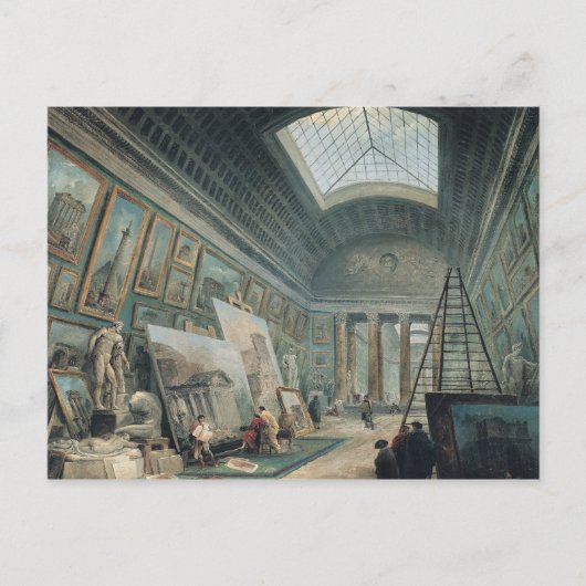 Carte Postale Une galerie de musées avec art romain antique (Devant)