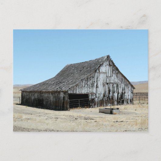 Carte Postale Une grande vieille grange (Devant)