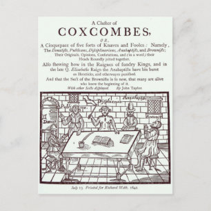 Carte Postale Une grappe de Coxcombes' par John Taylor