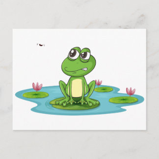 Carte Postale une grenouille et une eau