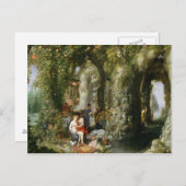 Carte Postale Une grotte fantastique avec Odysseus et Calypso (Devant / Derrière)