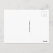 Carte Postale Une guerre froide n'est pas une solution au Réchau (Dos)