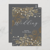 Carte Postale "Une histoire d'amour se déroule : notre Mariage (Devant / Derrière)