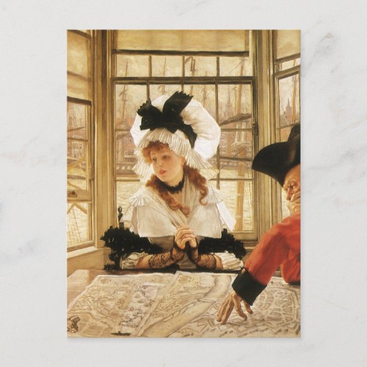 Carte Postale Une histoire ennuyeuse par James Tissot, Vintage F (Devant)