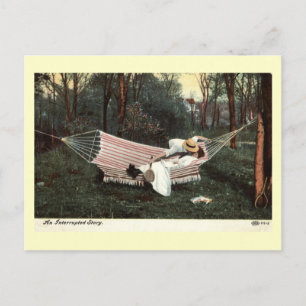 Carte Postale Une histoire interrompue Vintage 1910