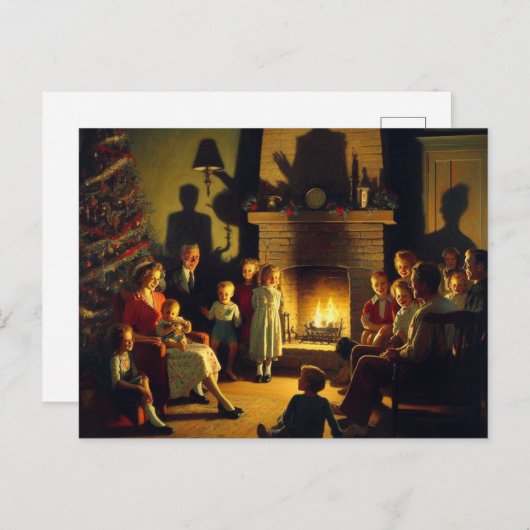 Carte Postale Une horreur de Noël rétro (Devant / Derrière)