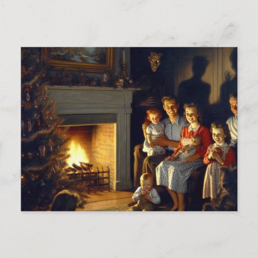 Carte Postale Une horreur Déplaisante de Noël hantée (Devant)