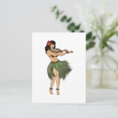 Carte Postale Une Hula Girl Dancing (Debout devant)