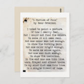 Carte Postale Une image de la douleur (Devant / Derrière)