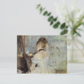 Carte Postale Une jeune femme au miroir par Berthe Morisot (Debout devant)