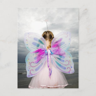 Carte Postale Une jeune fille en costume de fée