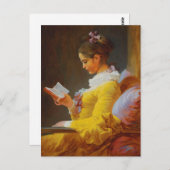 Carte Postale Une Jeune Lecture (Le Lecteur) (Devant / Derrière)
