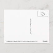 Carte Postale Une jeune mère regarde un enfant par Bouguereau (Dos)