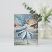 Carte Postale Une jolie fée de glace (Debout devant)
