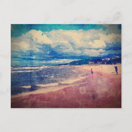 Carte Postale Une Journée À La Plage (Devant)