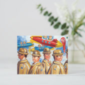 Carte Postale "Une journée à l'aéroport" (Debout devant)