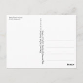 Carte Postale "Une journée à l'aéroport" (Dos)