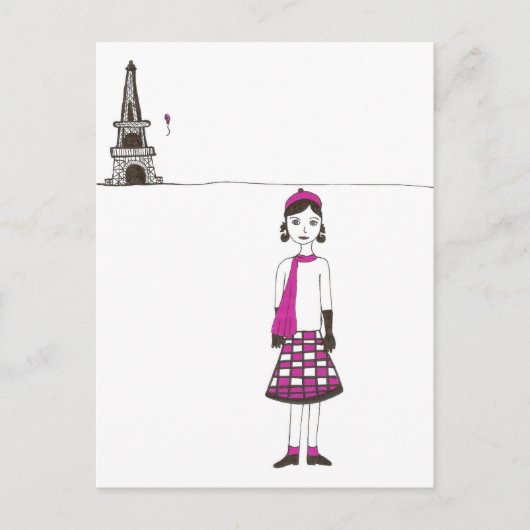 Carte Postale Une journée à Paris France (Devant)