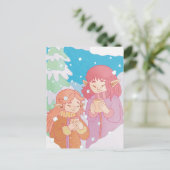 Carte Postale Une journée d'hiver agréable (Debout devant)