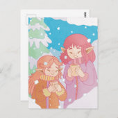 Carte Postale Une journée d'hiver agréable (Devant / Derrière)