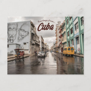 Carte Postale Une journée pluvieuse à La Habana Cuba