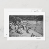 Carte Postale Une journée typique à Sandy Beach Monte Rio, CA (Devant / Derrière)