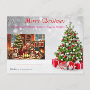 Carte Postale Une joyeuse Petite Invitation De Noël - Famille Co