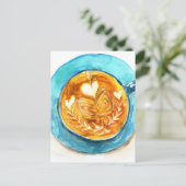 Carte Postale Une latte d'amour (Debout devant)
