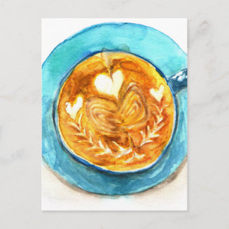 Carte Postale Une latte d'amour