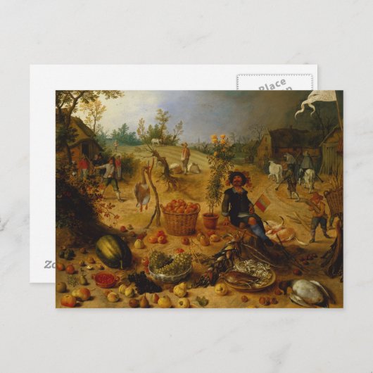 Carte Postale Une légende de l'automne (Devant / Derrière)