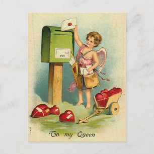 Carte Postale Une lettre pour ma reine