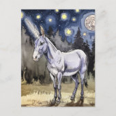 Carte Postale Une licorne d'âne très douce (Devant)