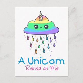 Carte Postale Une licorne m'a plu
