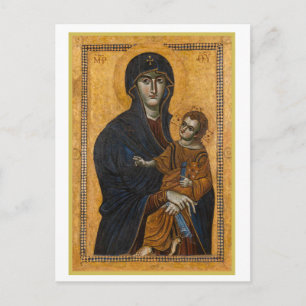 Carte Postale Une Madone et un Enfant Anciens Fête de Noël