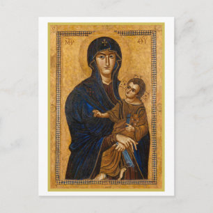 Carte Postale Une Madone et un Enfant Anciens Fête de Noël 