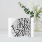 Carte Postale une main d'aide (Debout devant)