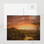 Carte Postale Une maison de campagne par l'église Frederic Edwin (Devant / Derrière)