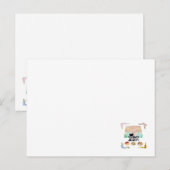 Carte Postale Une maison, deux chats, trois repas, quatre saison (Devant / Derrière)