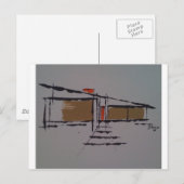 Carte Postale Une maison Eichler sur une T #1 (Devant / Derrière)