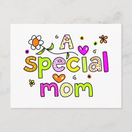 Carte Postale Une maman spéciale (Devant)